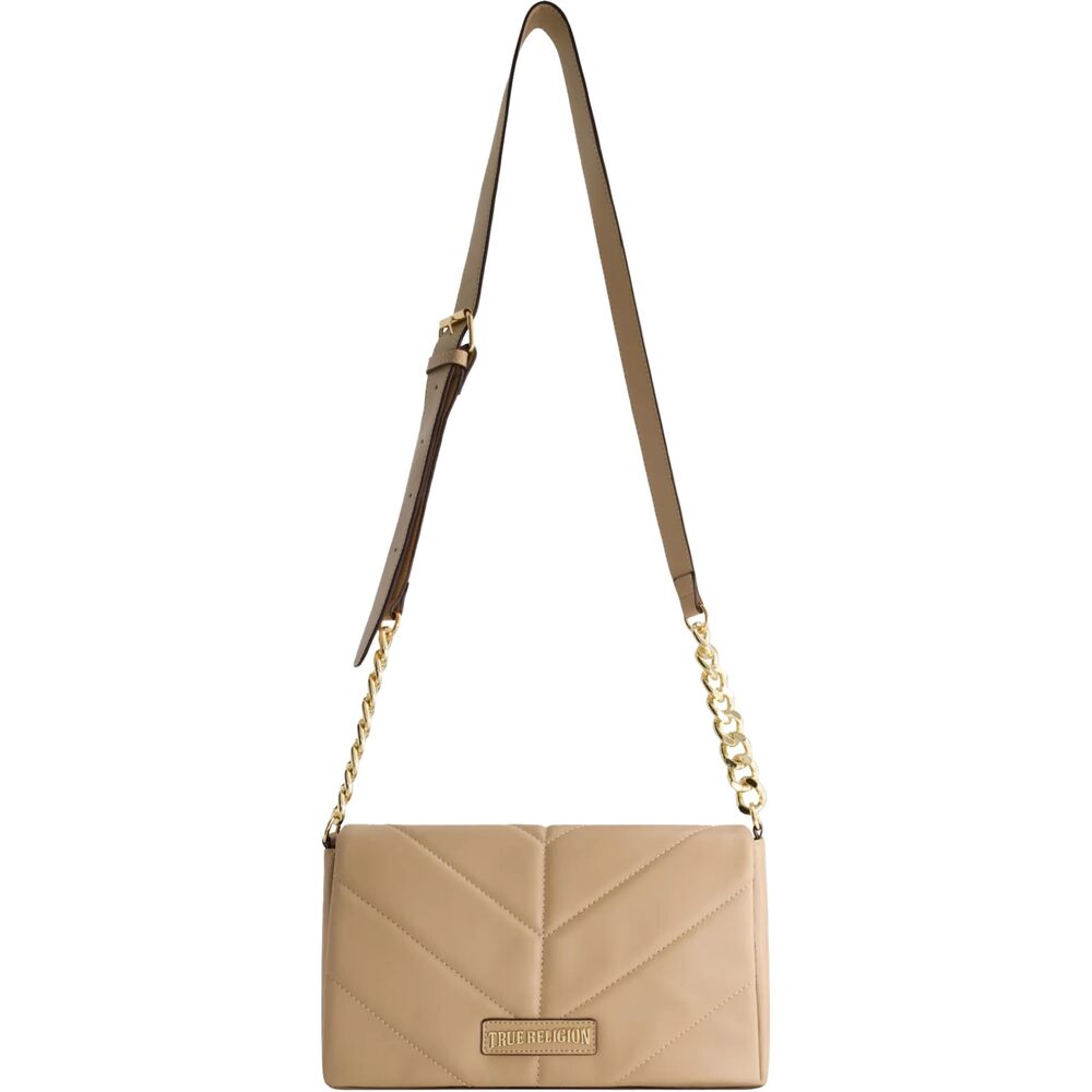 6815 Crossbody Bag Purse, Quilted Logo Flap Shoulder Handbag